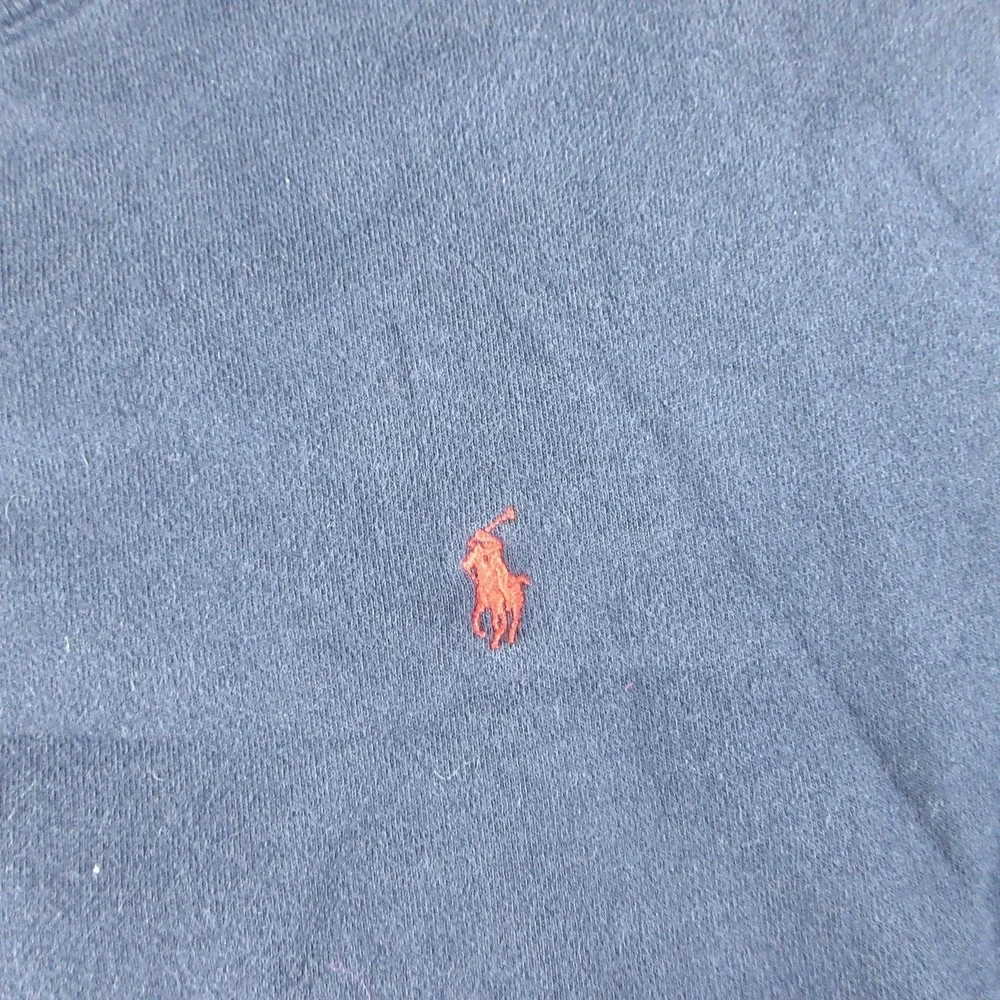 Polo Ralph Lauren Sweatshirt Mens Medium Blue Fleece Crew Neck Pullover